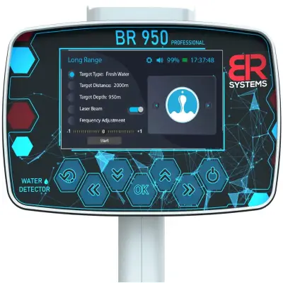 BR Detector BR950 Uzun Menzilli Yeraltı Suyu Arama Cihazı (Sinyal Filtreleme, Renkli Ekran, Çok Dilli) görsel 2