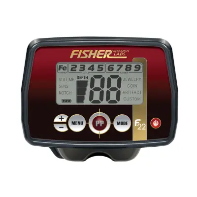 Fisher F22 Çok Modlu Hava Koşullarına Dayanıklı Define Dedektörü (22 cm Konsantrik Başlıklı)