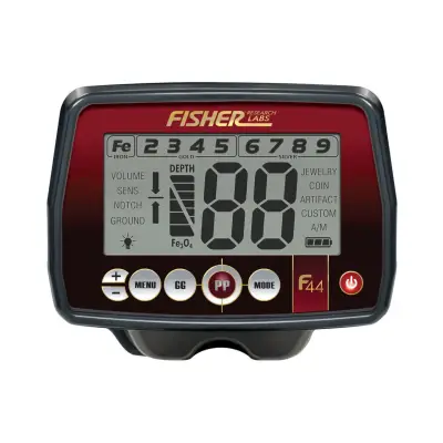 Fisher F44 Çok Modlu Zemin Dengelemeli Define Dedektörü (28 cm Konsantrik Başlıklı)
