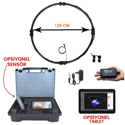 GDI Geosensis X3 Pulse Indüksiyon Derin Arama Dedektörü - 3D Görüntüleme Paketi görsel 2