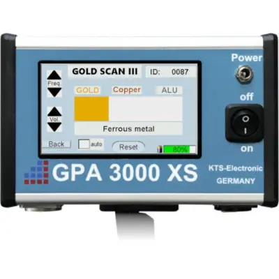 KTS GPA 3000 XS Profesyonel 3D Yer Tarama ve Metal Ayrım Sistemi (GPA Sensör + PI + 3D, Universal ve Super Prob, Çoklu Derinlik Aralığı)