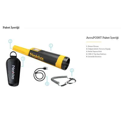 AccuPOINT Bluetooth Bağlantılı Su Geçirmez Pinpointer görsel 4