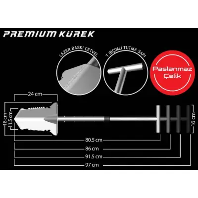 Nokta Dedektör Premium Kürek görsel 3