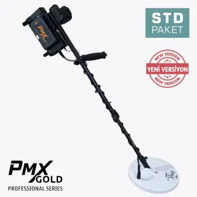 PMX Gold Altın ve Define Dedektörü - Standart Paket (Pulse İndüksiyon, Mono + DD Başlık, Otomatik Zemin Dengesi)