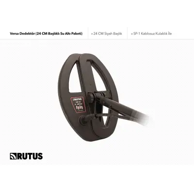 Rutus Versa Su Altı Odaklı Kompakt Başlıklı Çoklu Frekans Dedektör Paketi (24 cm DD) görsel 3