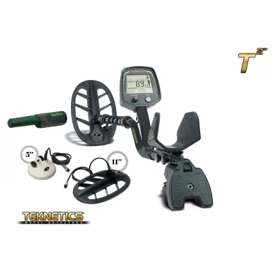 Teknetics T2 İki Başlıklı VLF Dedektör ve Noktalayıcı Seti (5" DD + 11" DD) görsel 2