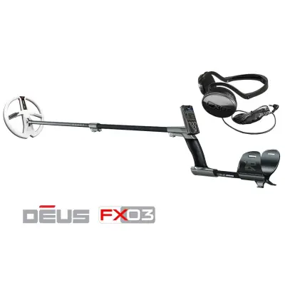 XP Deus Tam Kablosuz Dedektör — Ana Ünite, FX03 Kablolu Kulaklık ve 22 cm HF Başlık görsel 2