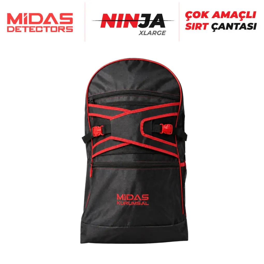 Midas Detectors Midas Detectors MİDAS - NİNJA XLARGE - Çok Amaçlı Sırt Çantası