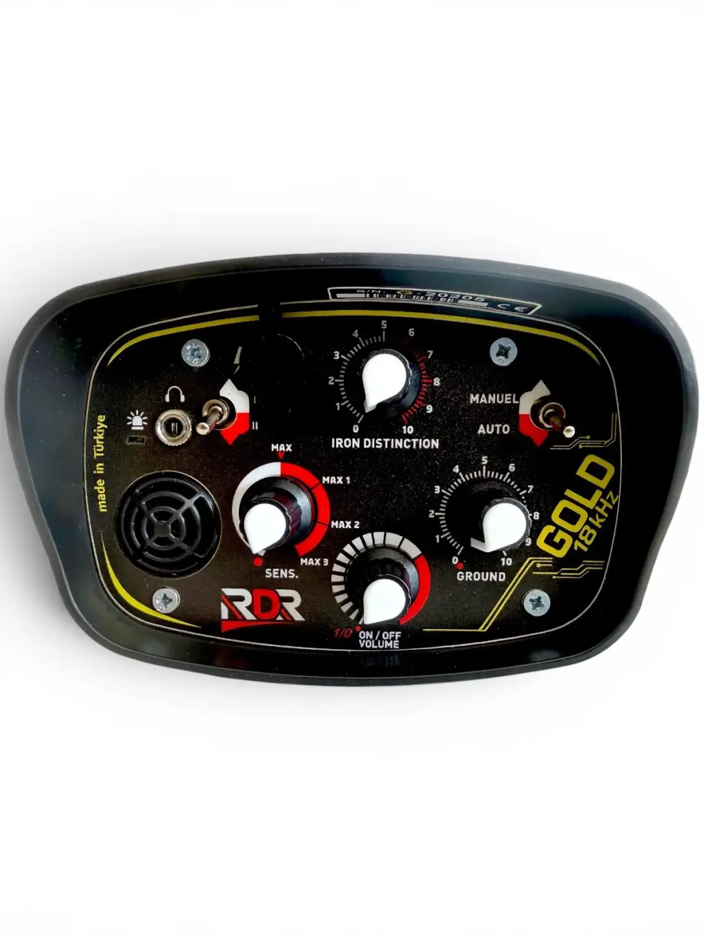 RDR RDR Gold Yüksek Frekanslı Altın Arama Metal Dedektörü (18 kHz, 22 cm Başlıklı, Hassas Küçük Hedef)