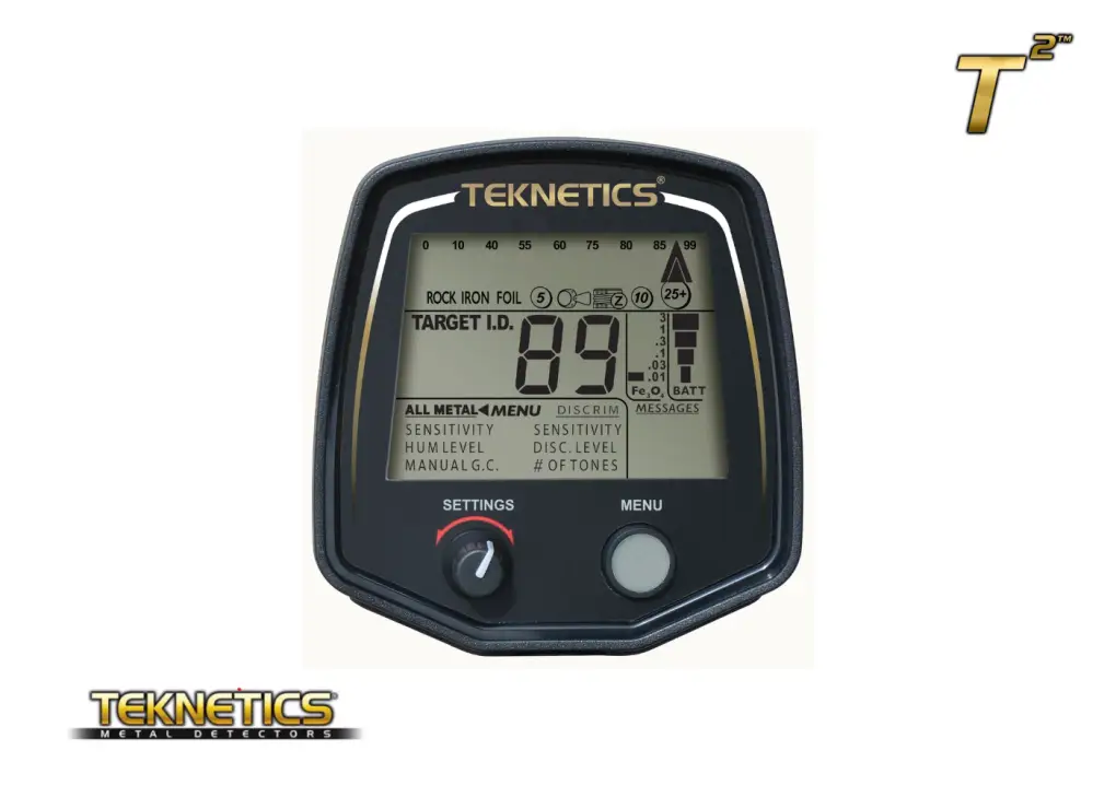 Teknetics Teknetics T2 İki Başlıklı VLF Dedektör ve Noktalayıcı Seti (5" DD + 11" DD)