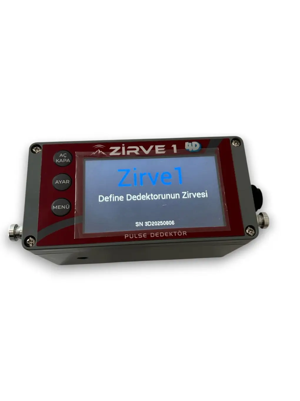 Zirve 1 Dedektör Zirve 1 4D Pulse Dedektör (PI ve Yer Altı Görüntüleme, Görsel Haritalama, Derinlik/Boyut Analizi)